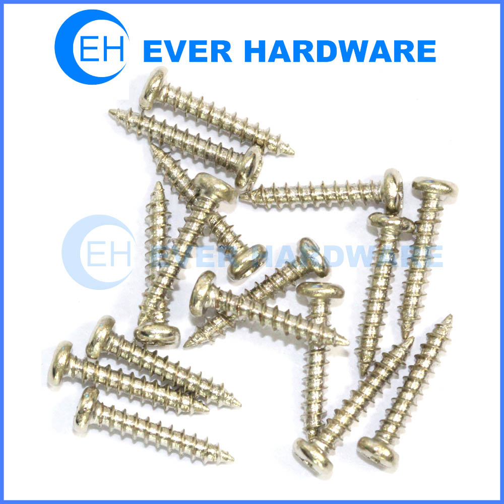 Tipped screws self tapping threaded for plastic iron white galvanized