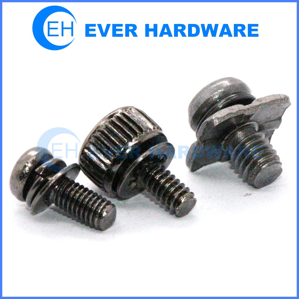 Washer attached screws square washer double wahsers screws supplier