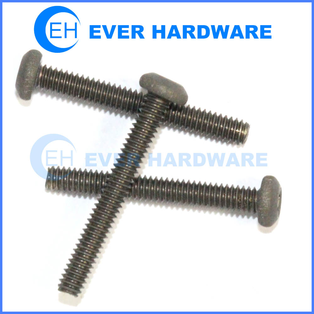 Alloy steel button head screws hex socket cap bolt black phosphated manufacturer