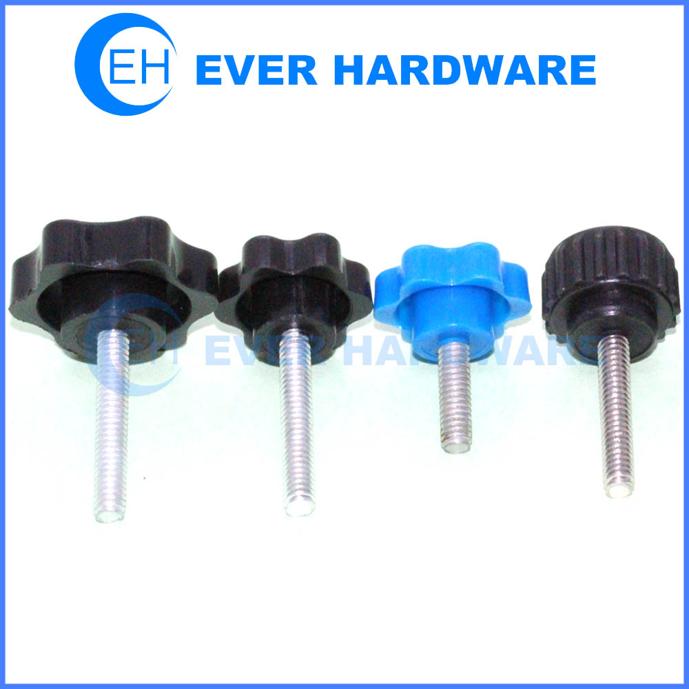 Clamping knobs phenolic mechanical male thread handle bar knobs knurled