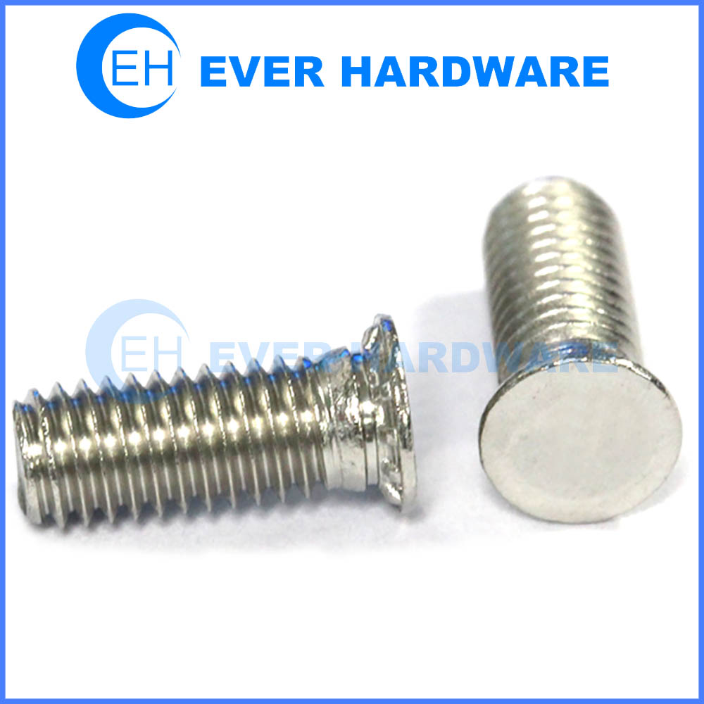 Clinch studs metric machine threaded SS clinching fasteners manufacturer supplier