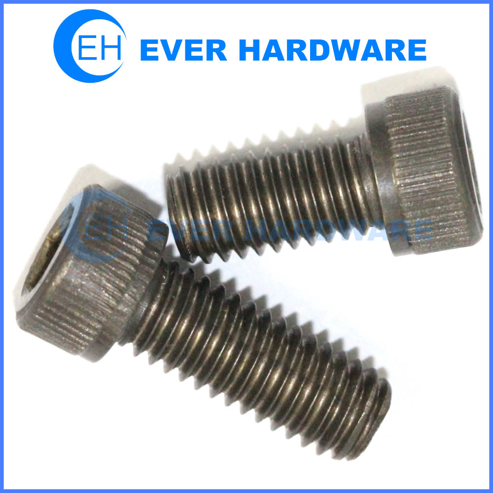 Cylinder head screws hexagon cup bolts grade 12.9 alloy steel black coating