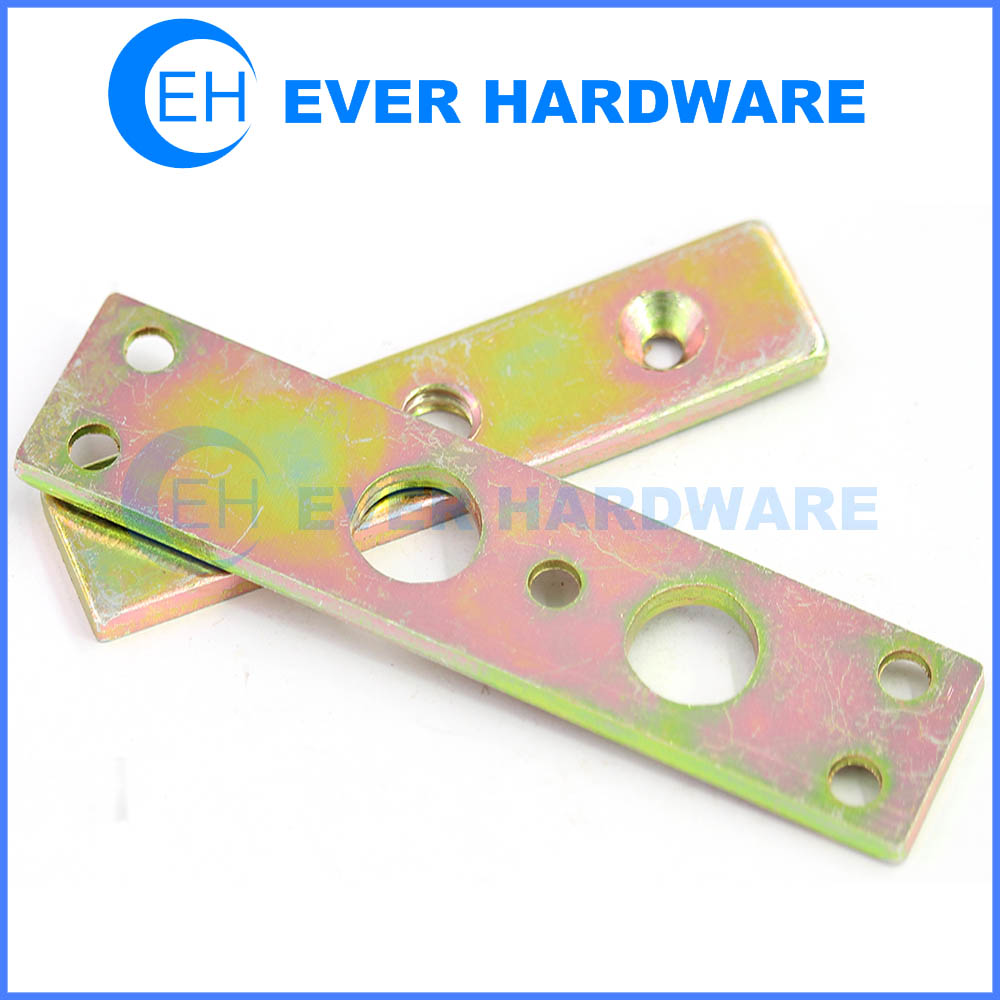 Flat straight mending plates joining bracket support zinc plated brace supplier