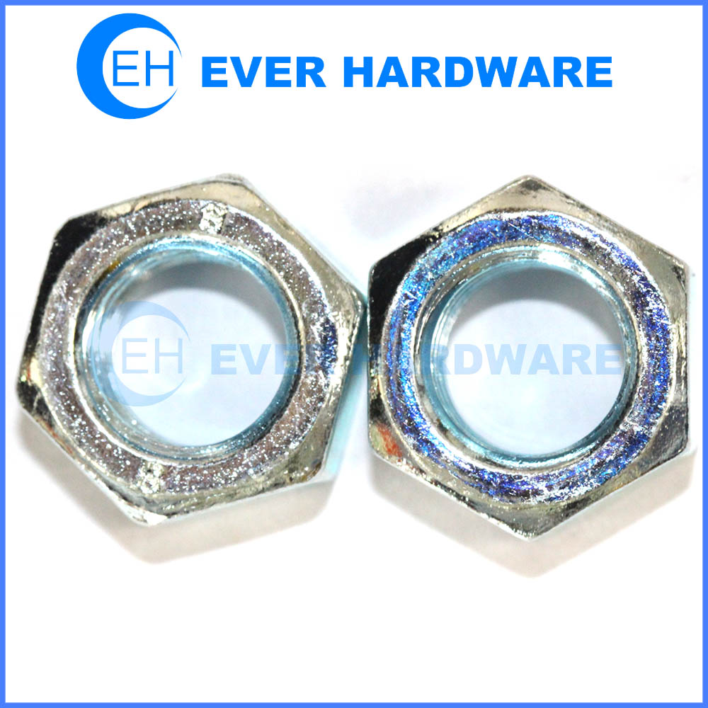 Heavy hex nut right hand thread high strength galvanized lock nut supplier