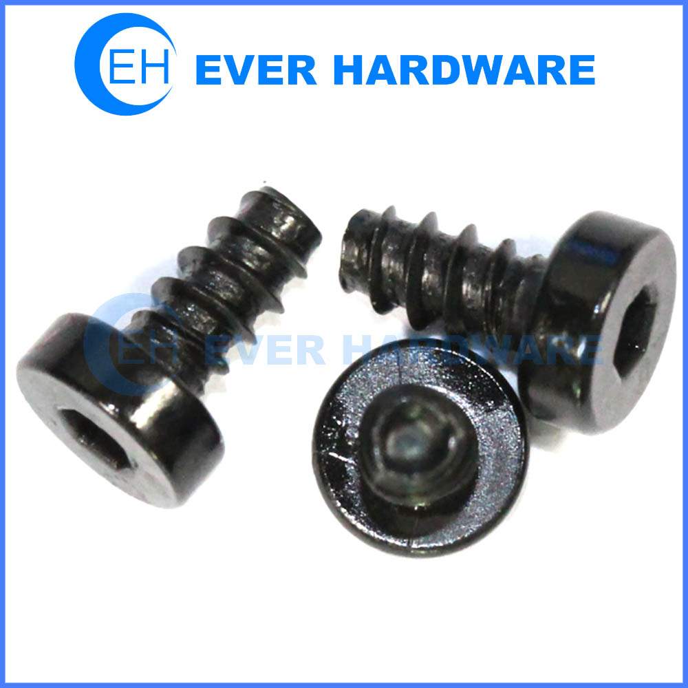 Hex recessed screws cap head triangle threaded black galvanizing manufacturer