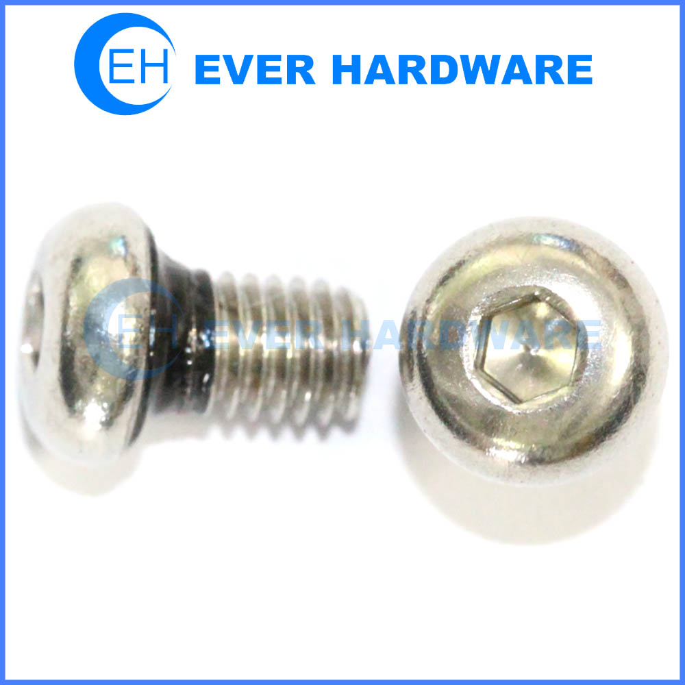 Hex socket sealing screws button head passivation stainless steel supplier