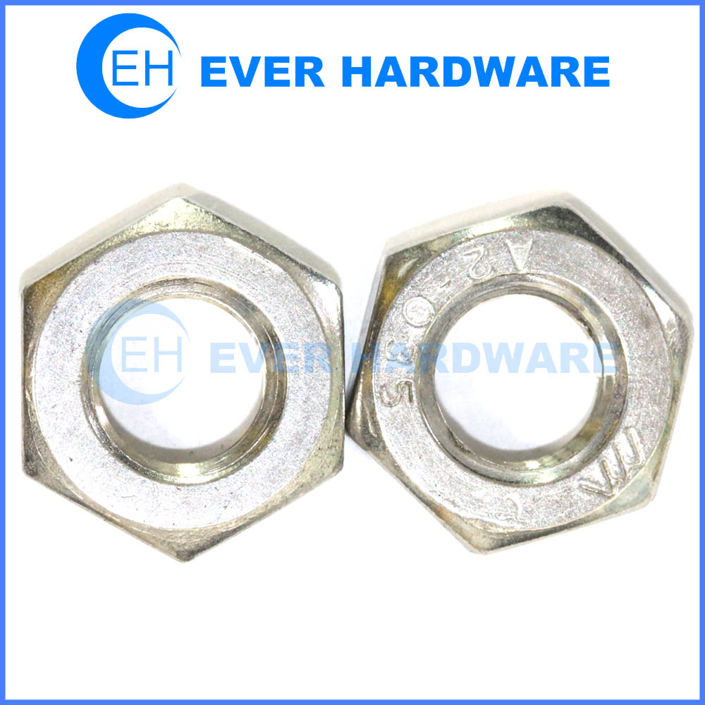 Hexagon thin nuts DIN439 ISO4035 A2035 stainless steel metric fine thread