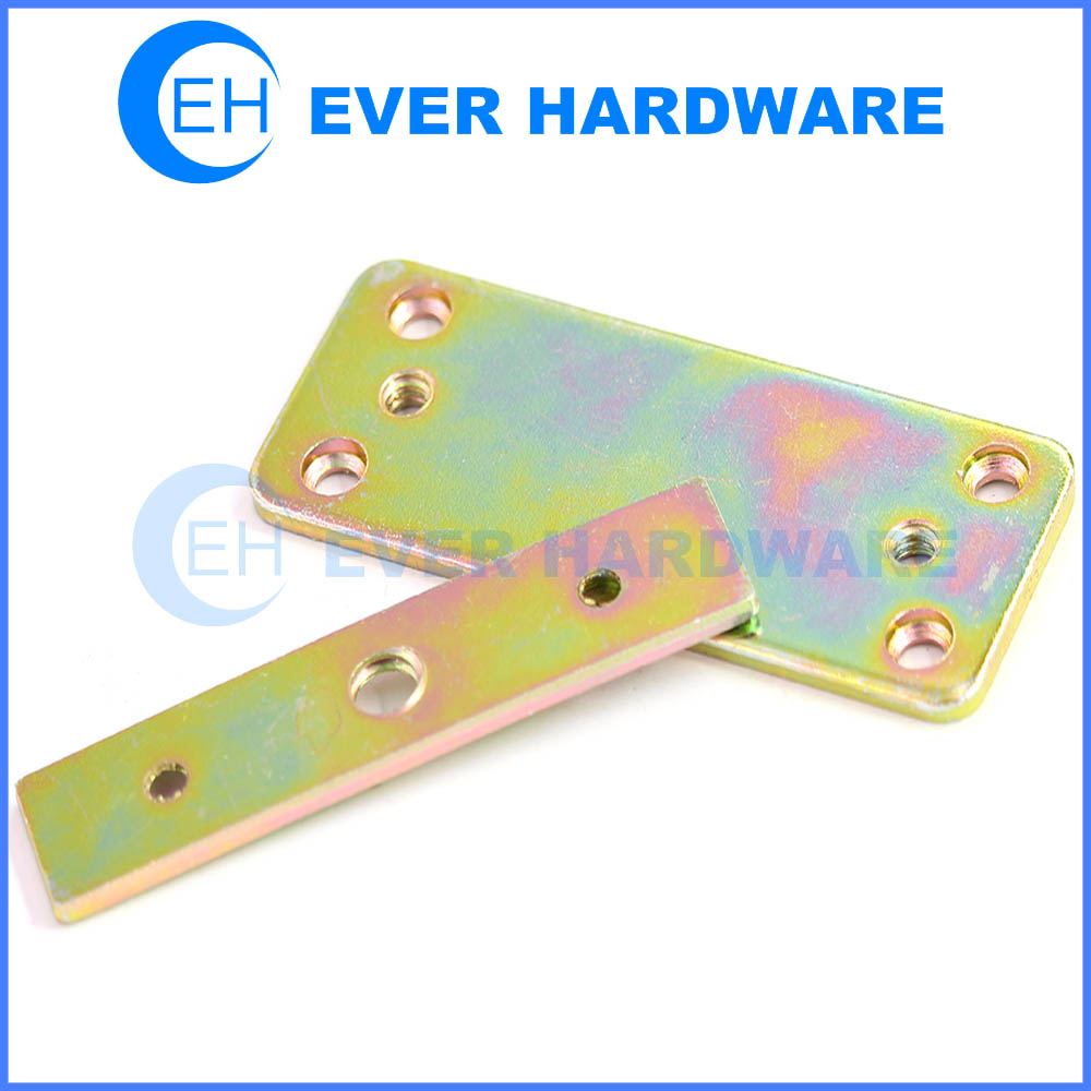 Metal connector flat bracket wood connector hardware square angle corner support