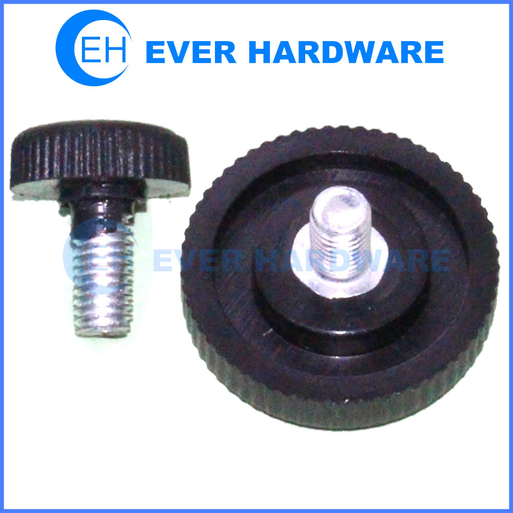 Plastic threaded knobs thumbscrews hand knobs with threaded stud manufacturer