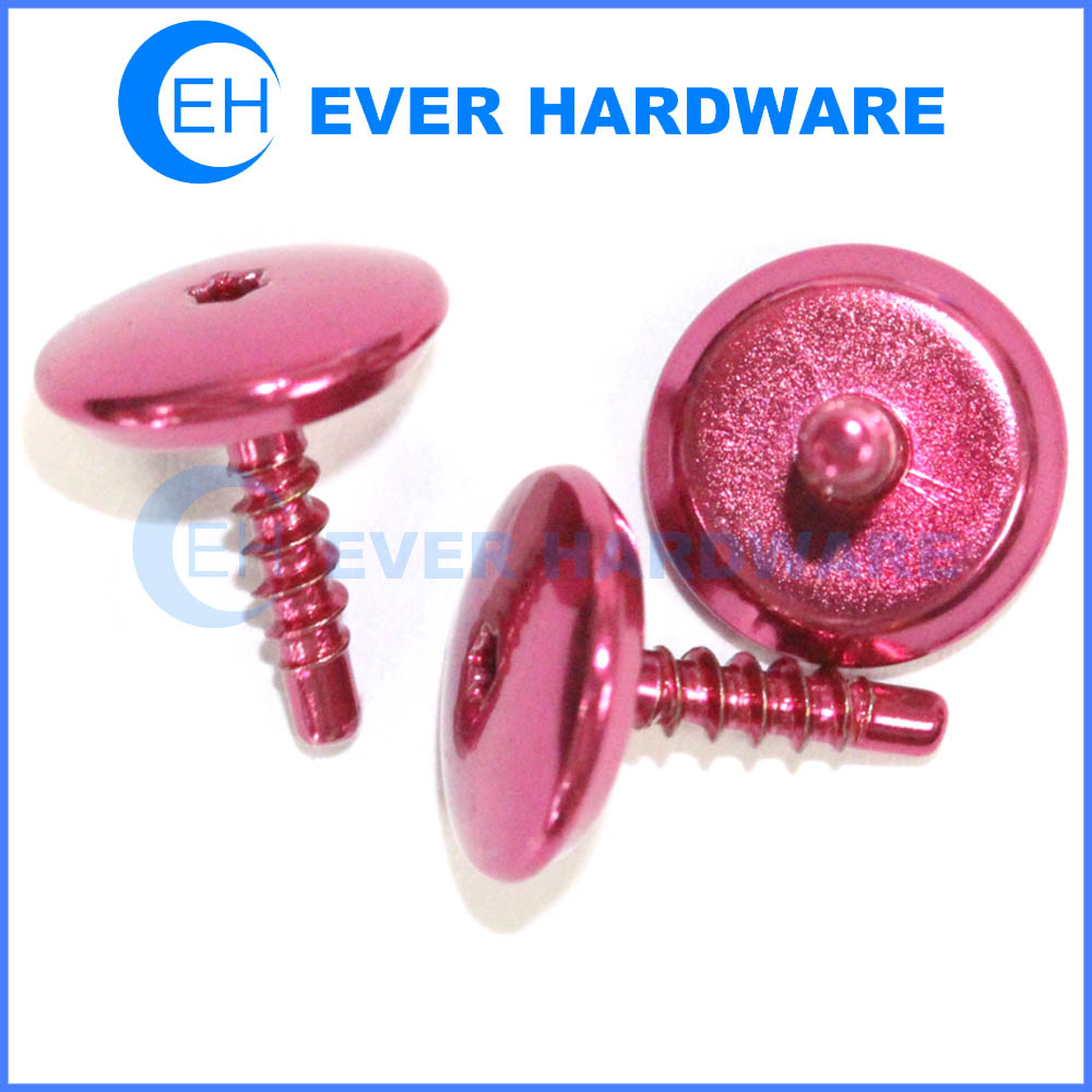 Roller skate screws red painting skate mounting fasteners custom special head