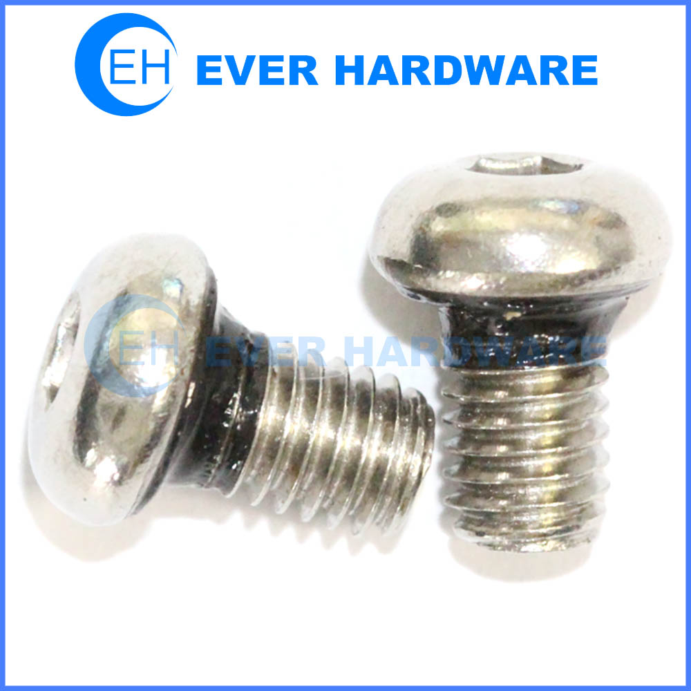 Round head sealing screws stainless steel A2 hexagon socket manufacturer