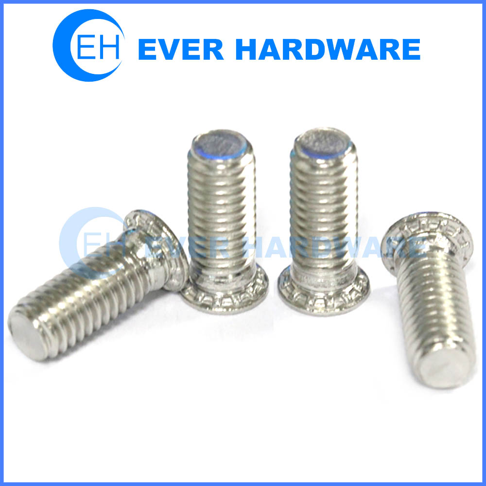 Self clinching bolts stainless steel flush head passivated pressure rivet screws