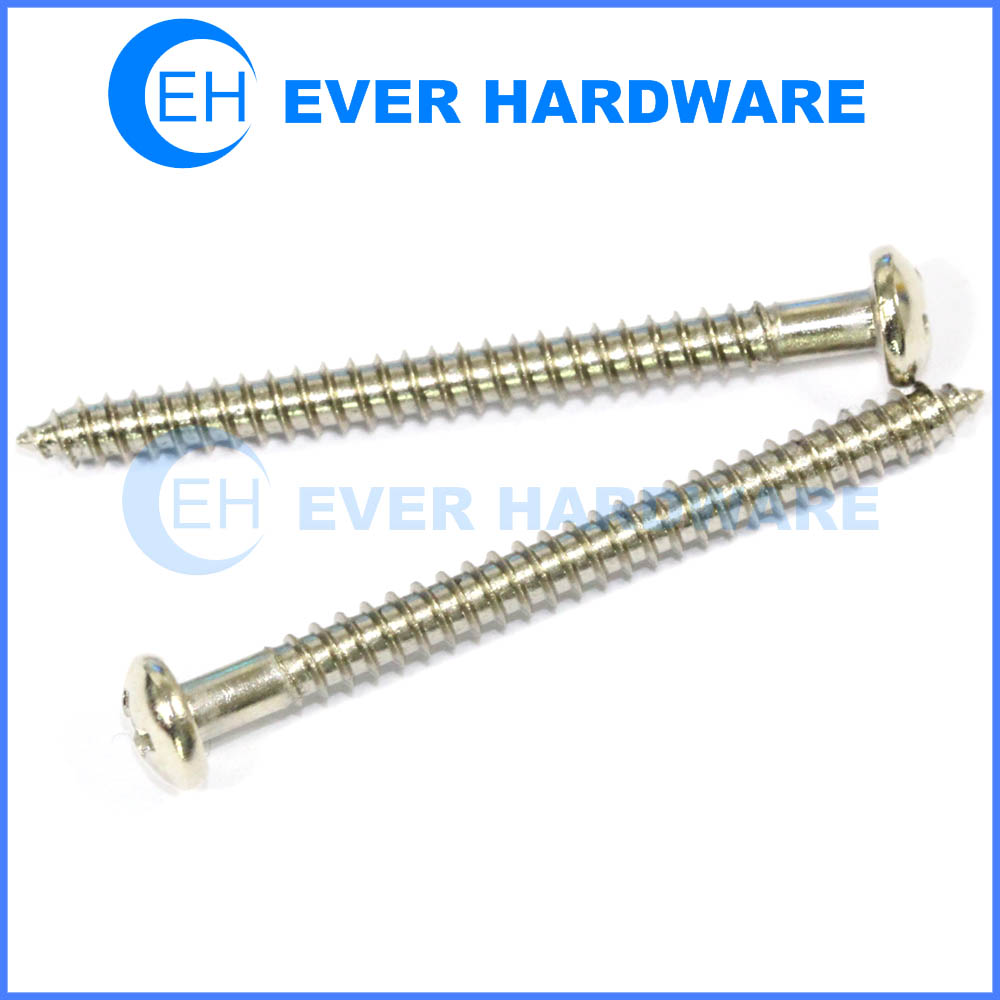 Self tapping sheet metal screws pan head cross recessed stainless steel