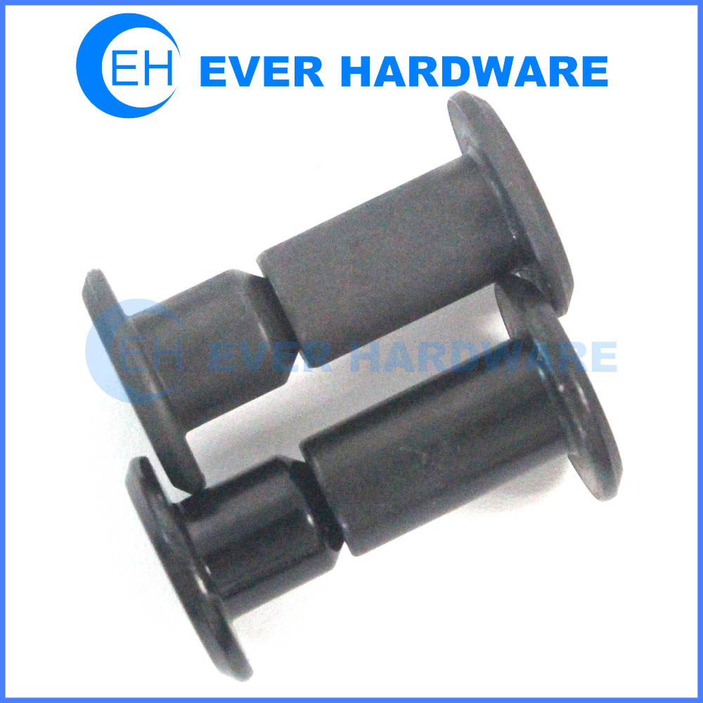 Sex bolt chamfering head black coating combination screws male and female