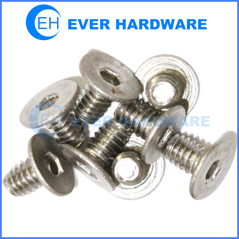 Slice head screws hex socket stainless steel flake head non standard