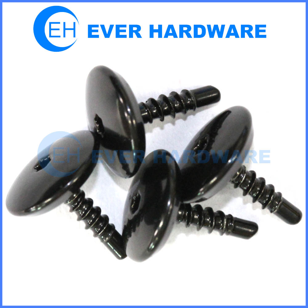 Specially design screws black electrophoresis threaded rivet 6 lobe head screws