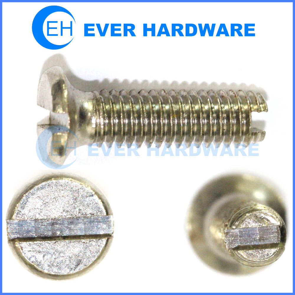 Specialty bolt slot double sided screws passivation stainless steel custom made