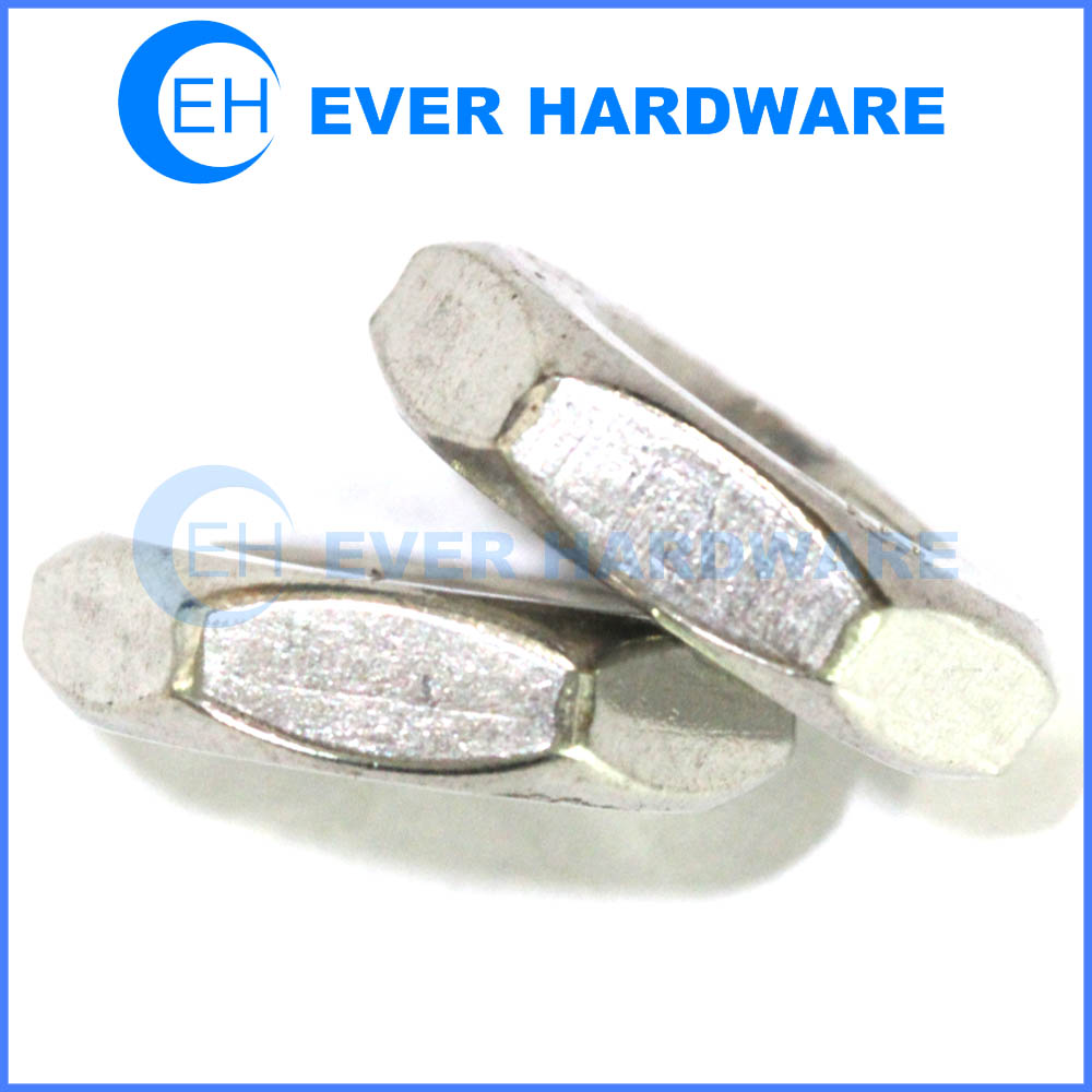 Stainless steel hexagon thin nuts metric A2 chamfered fine pitch manufacturer