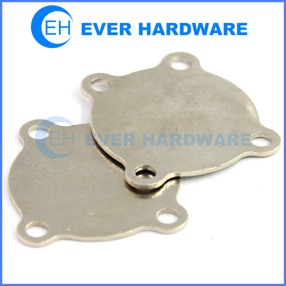 Warning plates customizable stainless steel iron metal plate holes attached