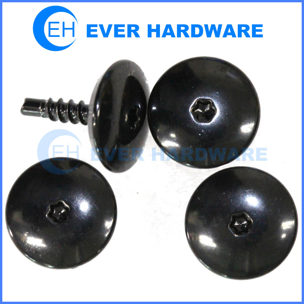 Wheel fixing screws bright black coated special head customizable supplier