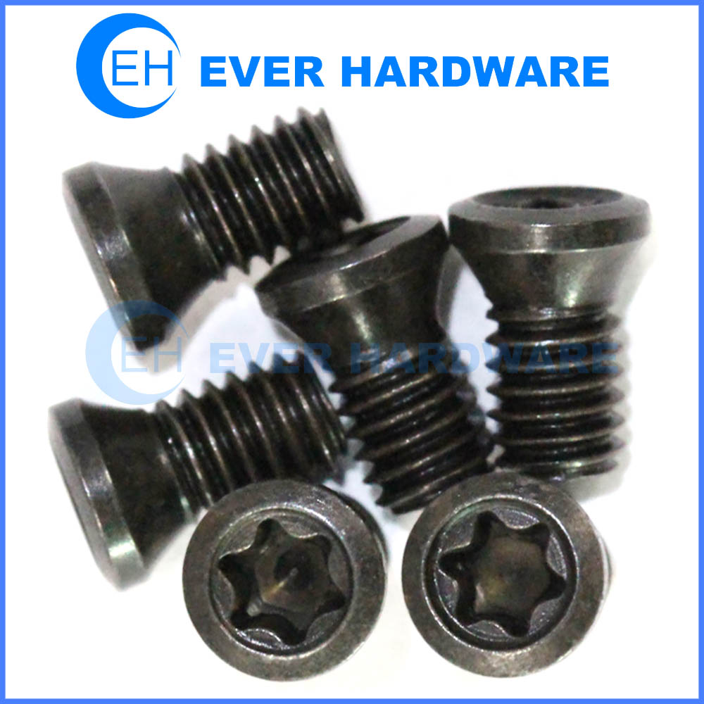 Clamp torx screws high precision black coated for indexable ball nose end mill