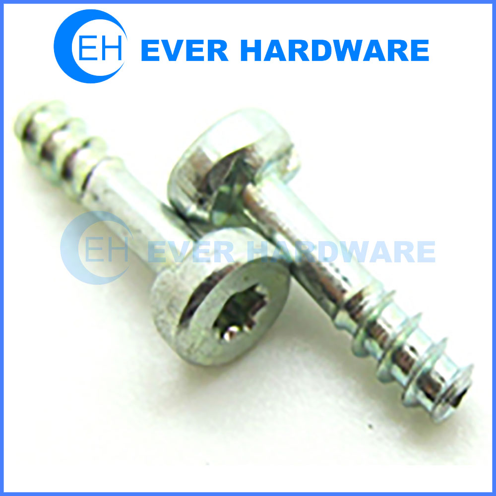 Column head screws six lobe self tapping threaded white zinc plating supplier