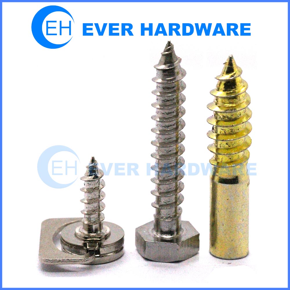 Custom self tapping screws handle hexagonal lag hanger bolts galvanizing