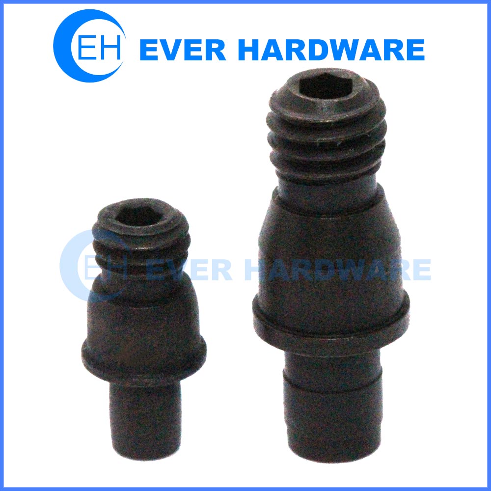 Customized fasteners hexagon socket special shoulder bolts alloy steel black