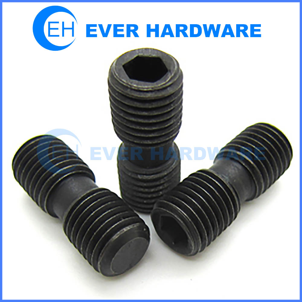 Double threaded stud carbon steel two end stud bolts hex socket for cutting tools