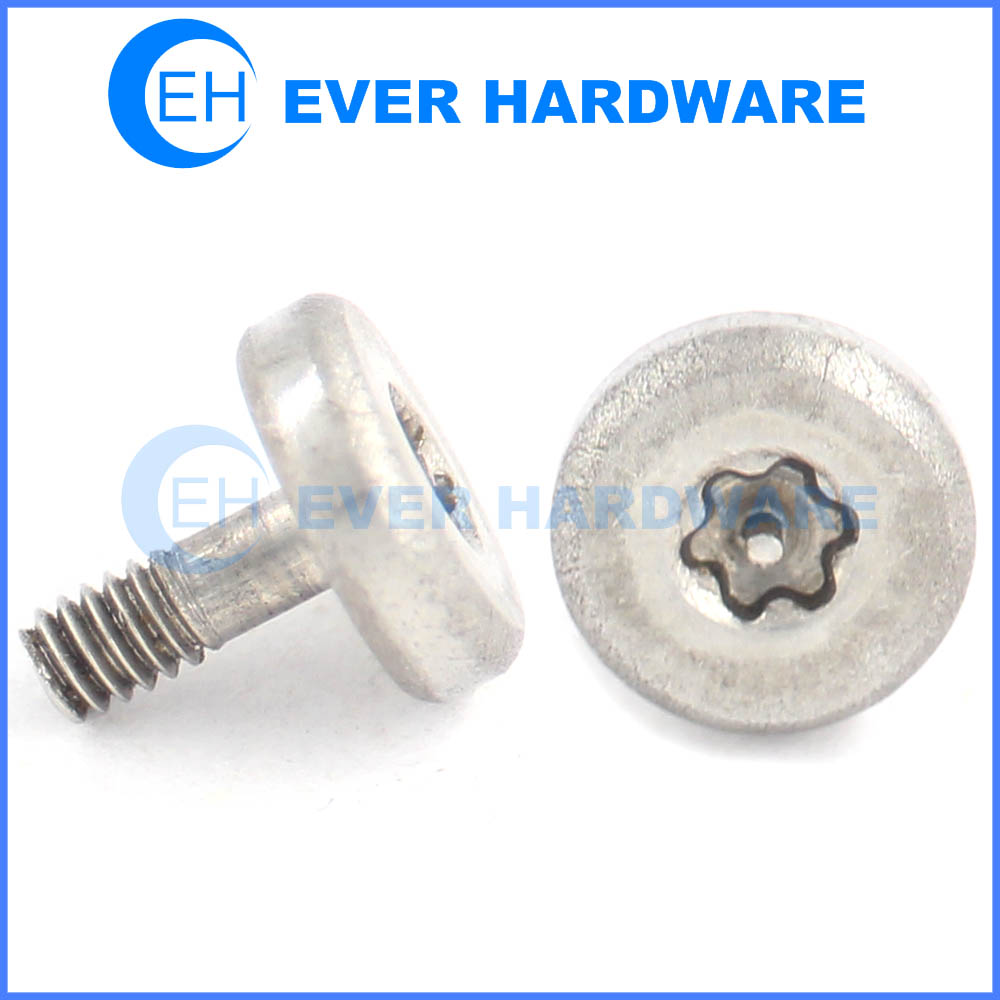 Security fasteners stainless steel custom tamper proof torx pin round head