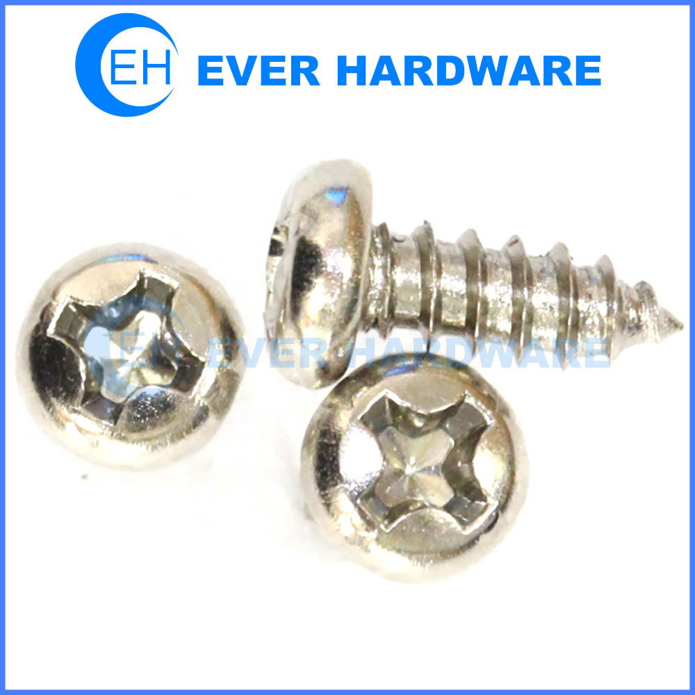 Self piercing screws nickel plating small hanging fasteners cross hardware