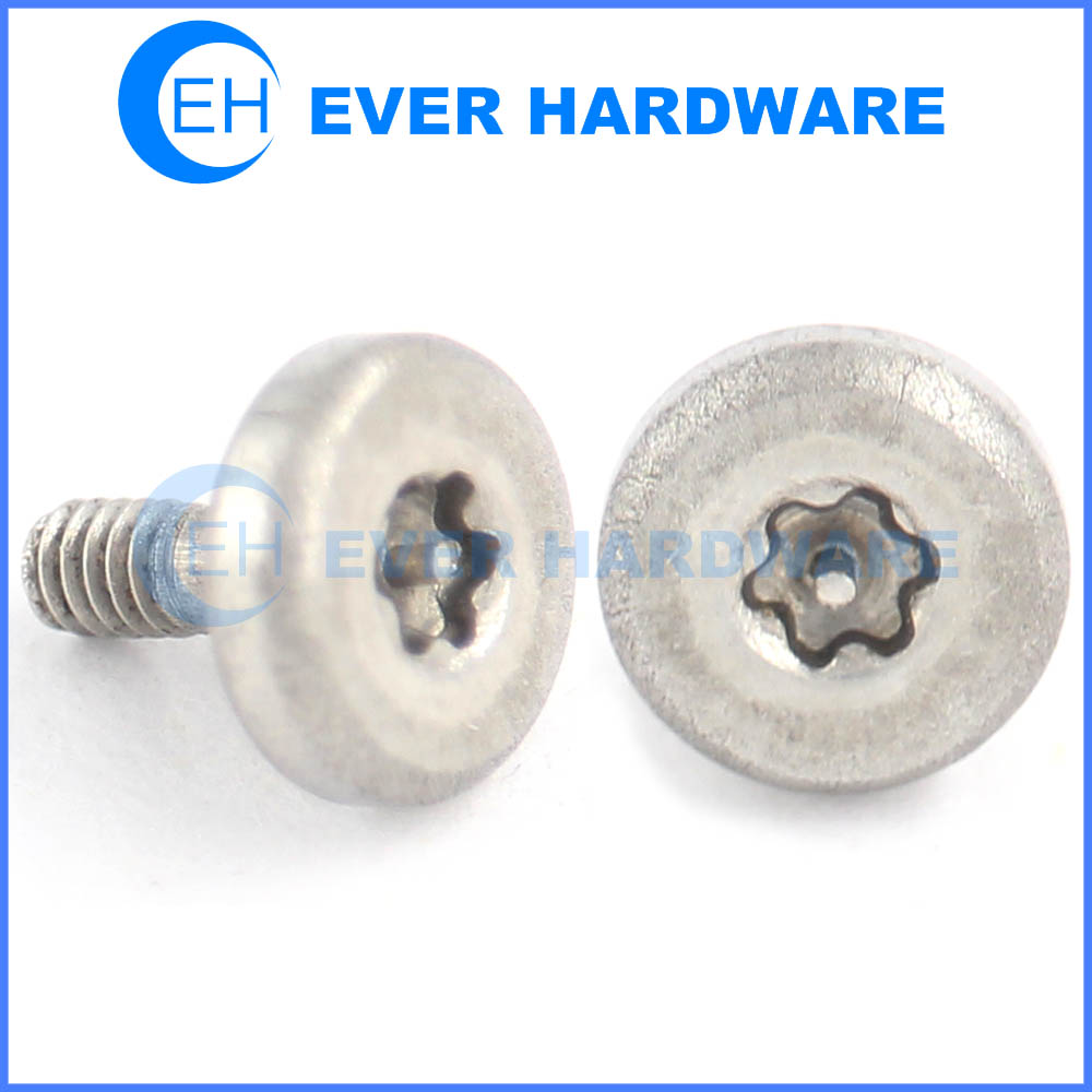 Torque head screws tamper proof machine security screw ss passivation