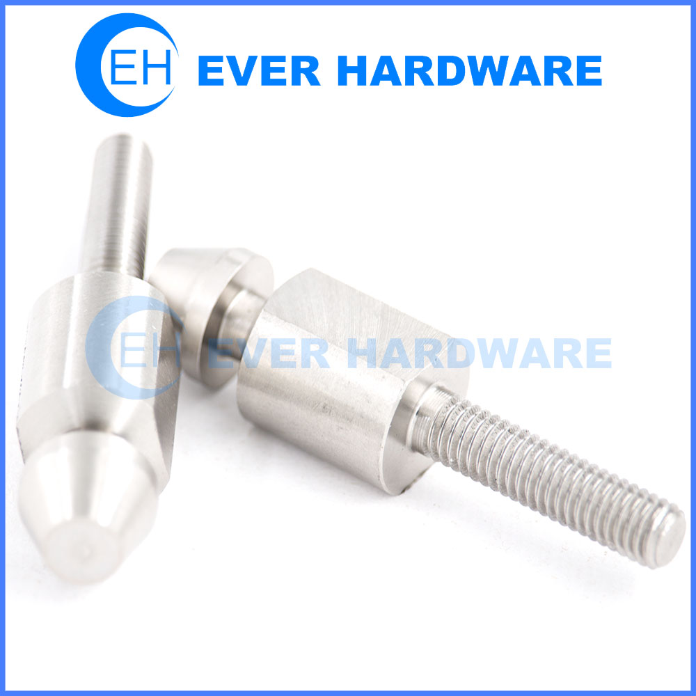 Precision fasteners custom stainless steel machined grooved external thread