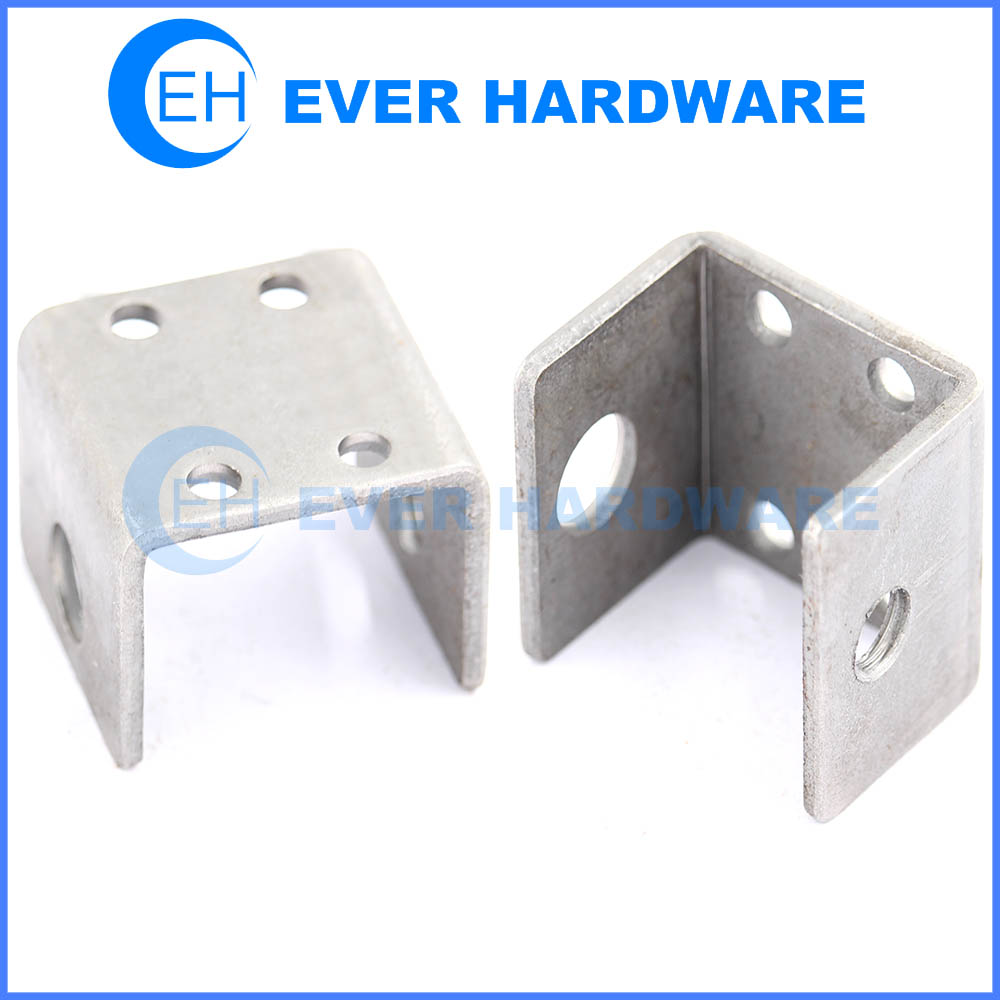 Galvanized half base zinc plating brace strong tie U-shaped hole brackets