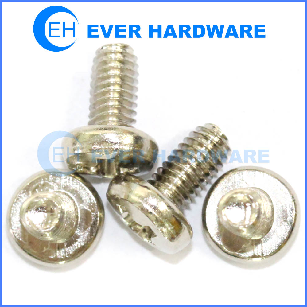 Thread rolling screws phillips drive pan head zinc finish steel fastening into materials