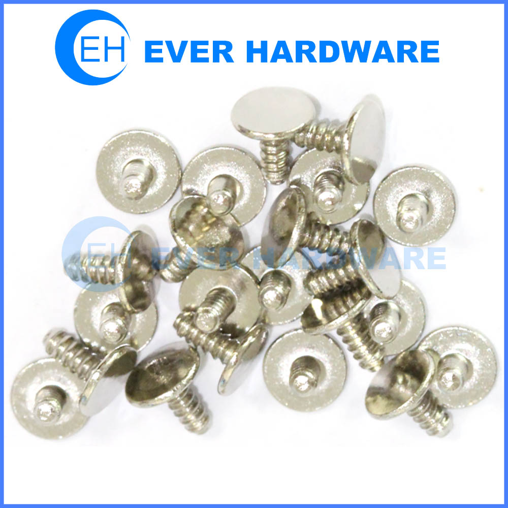 Threaded rivets harpoon round flat head solid aluminum rivet locking insert