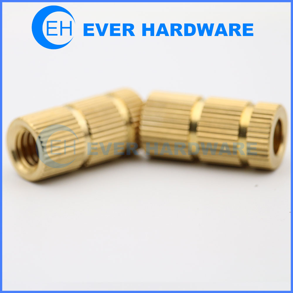 500X/Set Brass Knurled Insert Nuts Metric Threaded Insertions Injection Molding 