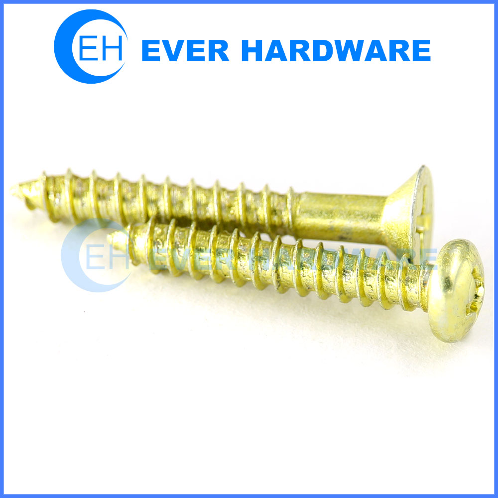 Pan Head Countersunk Screw Self Tapping Threaded For Wood Metal Nylon Carbon Steel Factory Made Fastener Zinc Plated Tip Point Bolts Anti Rust