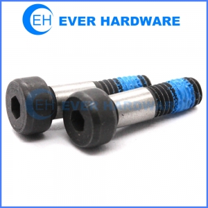 Hexagon socket head shoulder screw ISO 7379 nylon patch