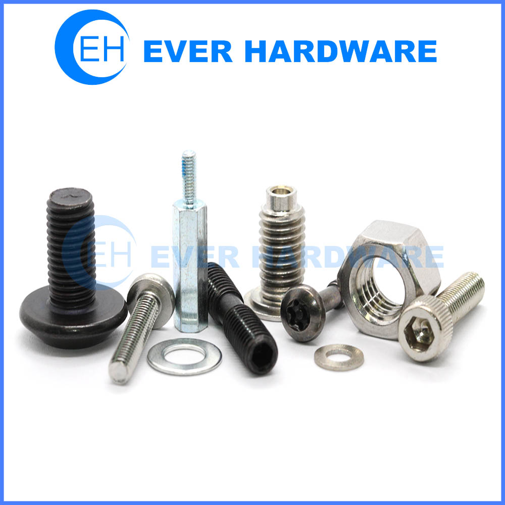 Fastener Machine Threaded Cold Forging Bolts Parts Former Thread Rolling SEMS Assembly Self Drilling Shank Slotting Custom Service Fasteners Hardware Supplier
