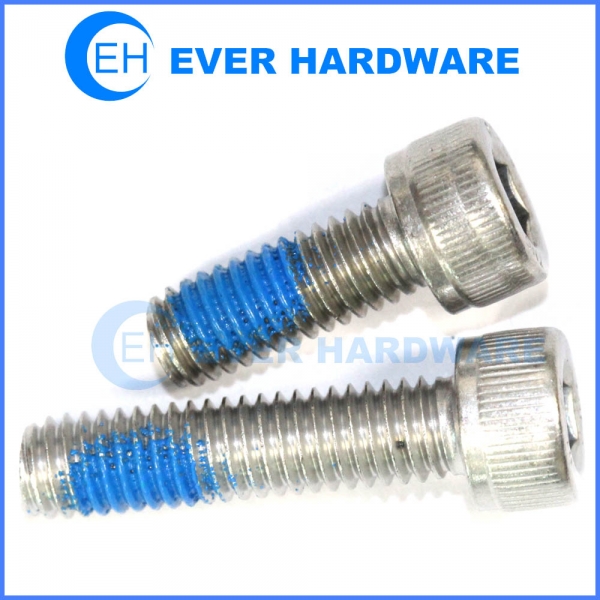 Stainless steel cap bolt nylon patch socket drive metric