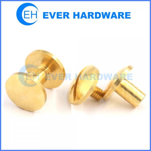 9mm Chicago Screws / Binding Posts – For Scrapbooking, Book Binding, Crafts