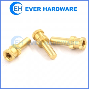 Blind fasteners pin fasteners straight knurling handle brass fasteners