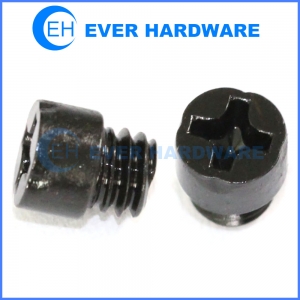 Column head screw phillips black galvanized screws for electronics