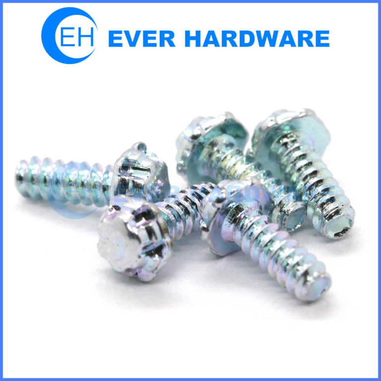 Inverted torx screw blue zinc plating self tapping screws for plastic