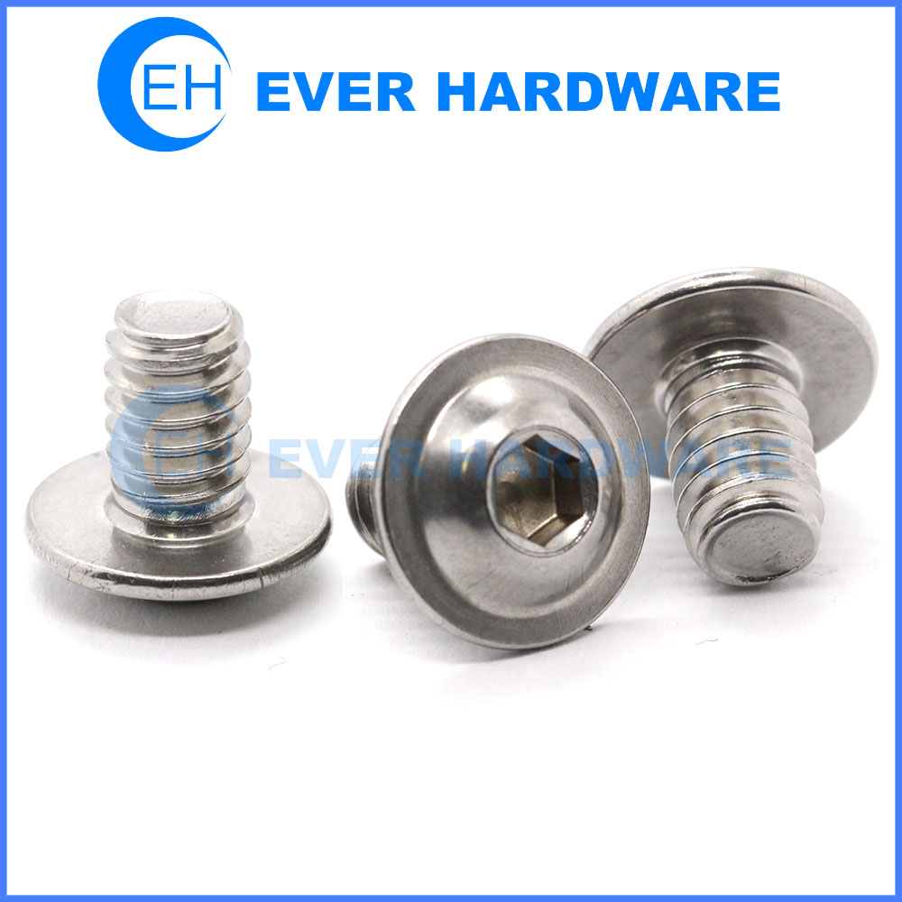 SS screws stainless steel button head bolts fully threaded bolts