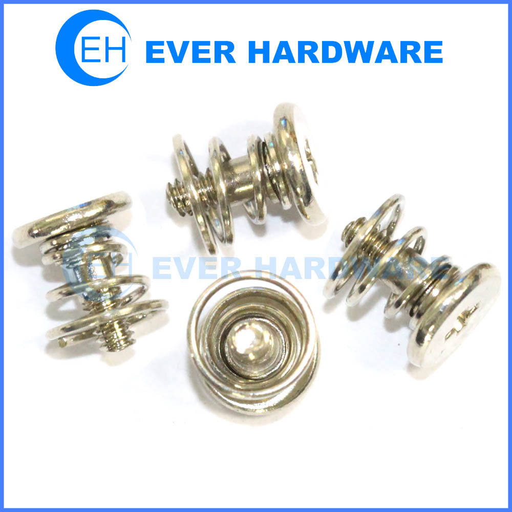Spring eject screw phillips flat head right handed machine threaded