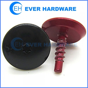 Flaps torx screws VW GOLF SCIROCCO numper mud black red coated fasteners