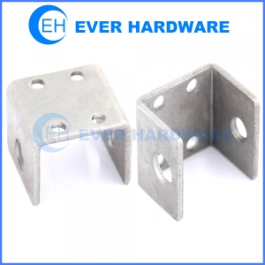 Metal U holders bearing mounting brackets angle wall corner braces custom