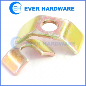 Round corner bracket yellow half round angle radius braces grommets plating